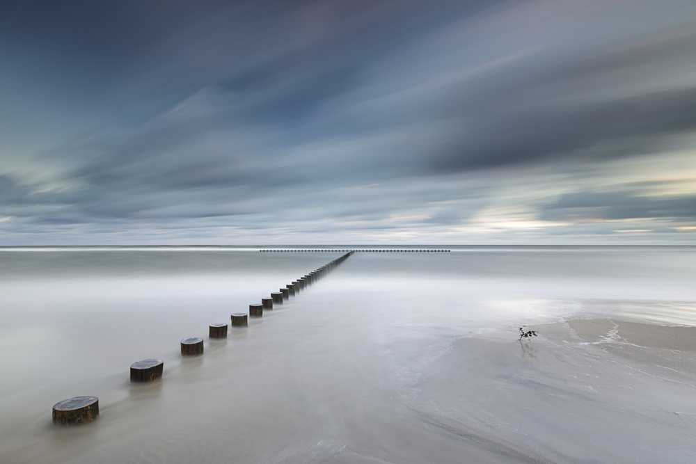 Peaceful Seascape Posts by Rafal R. Nebelski — canvas wall art
