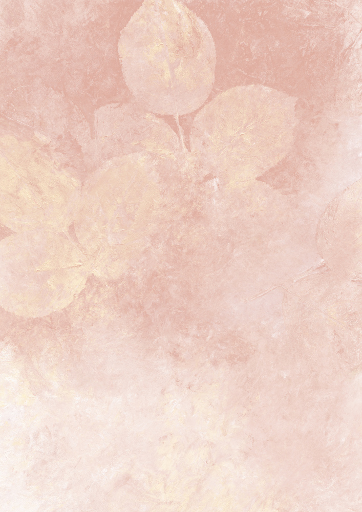 Faded Pink Leaves by Rosana Laiz Blursbyai — canvas wall art