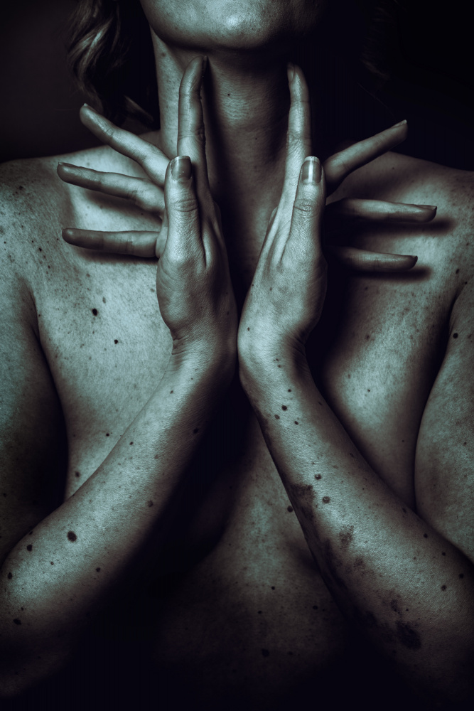 Emotive Hands Portrait by Hardik Pandya — canvas wall art