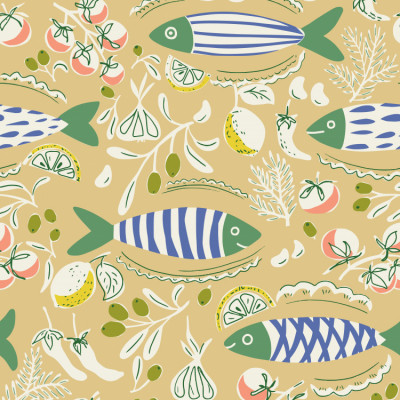 Mediterranean Fish Pattern