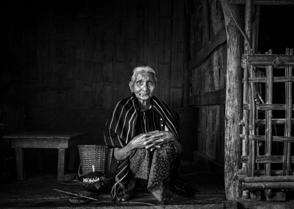 Serene Elderly Woman by ADIREK M — canvas wall art