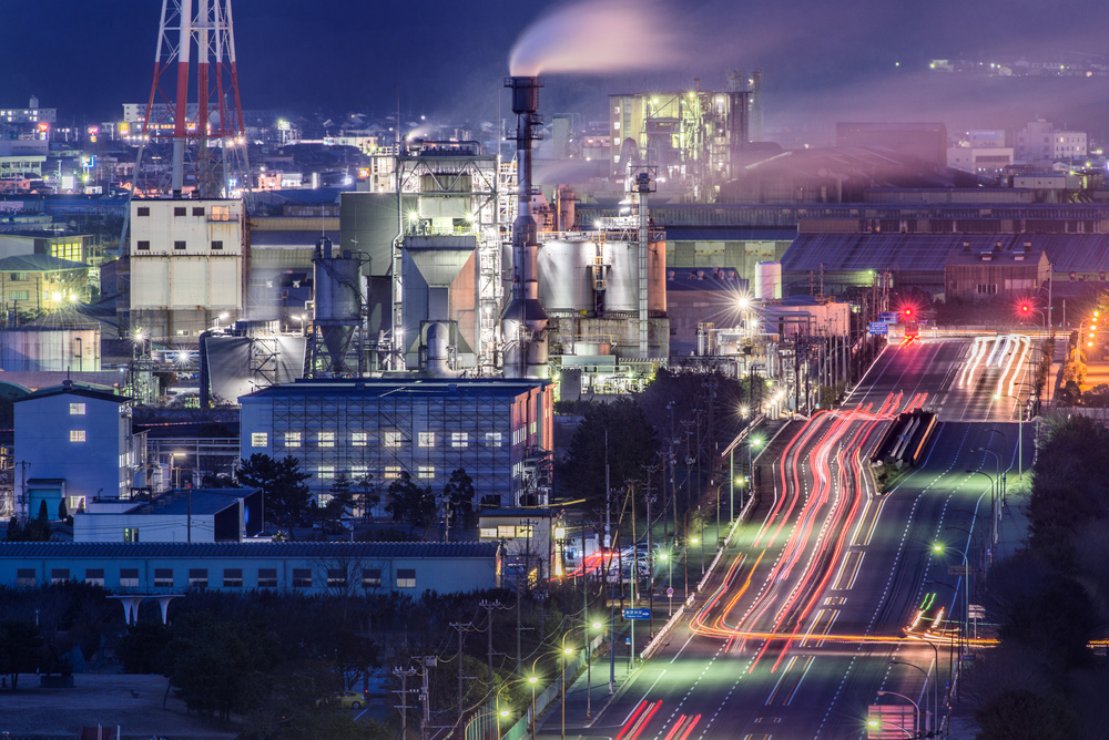 Industrial City Trails by Kobayashi Tetsurou — canvas wall art