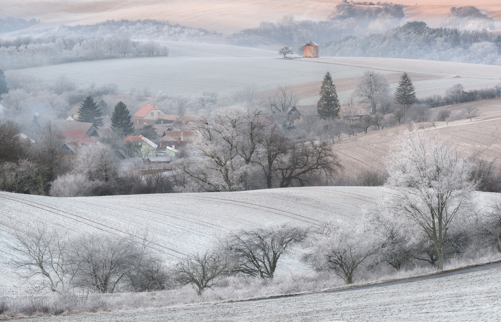 Frosty Winter Morning by Vlad Sokolovsky — canvas wall art