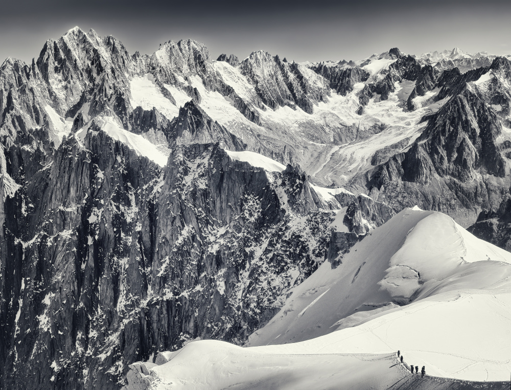 High Mountain Trek by mihai ian nedelcu — canvas wall art