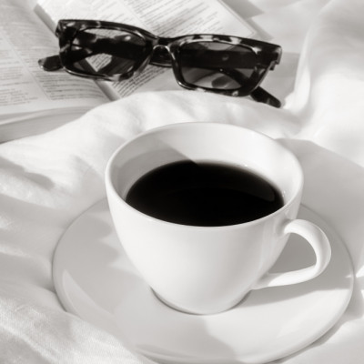 Morning Coffee and Reading