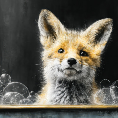 Fox In Bathtube 6