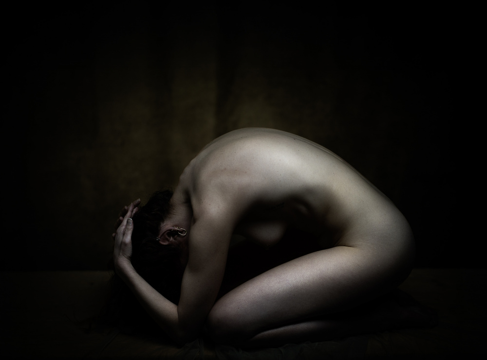 Quiet Solitude Figure by Ruth Franke — canvas wall art