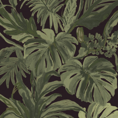 Tropical Jungle Leaves monstera summer night