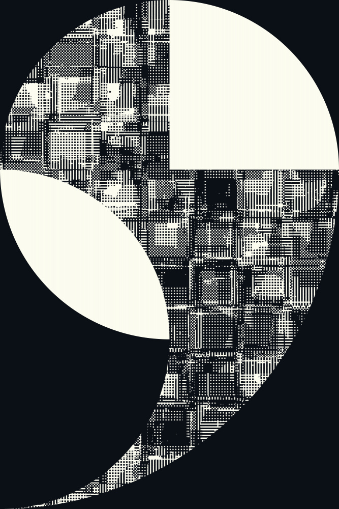 Geometric Textured Shape by Petr Strnad — canvas wall art