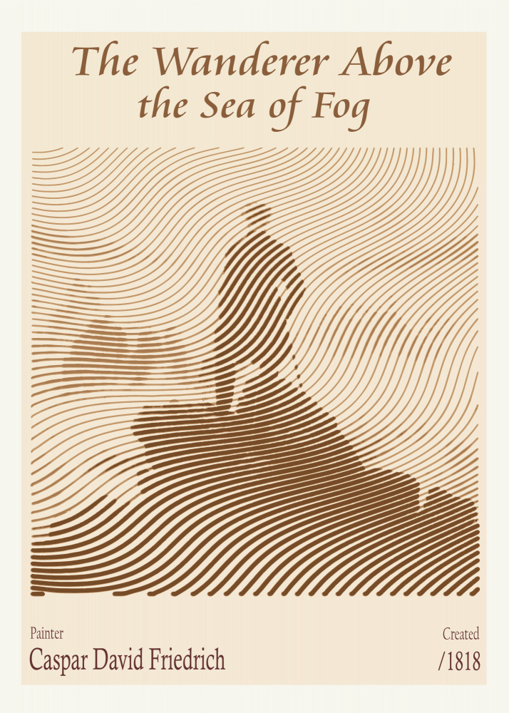 Wanderer Above The Fog by Doa Project — canvas wall art