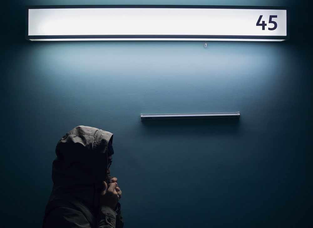Hooded Figure 45 by Takashi Suzuki — canvas wall art