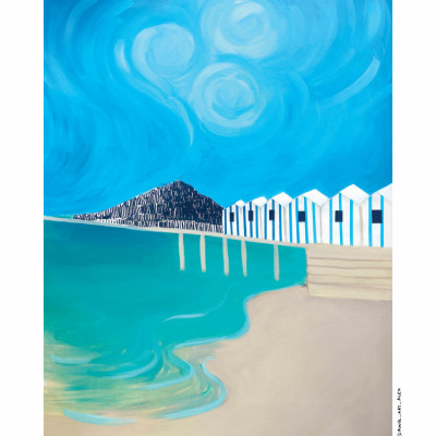 Amalfi Coast, Naples and Capri Italian Seaside Art Print 30x40