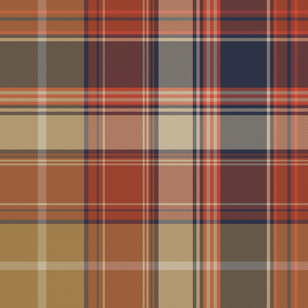 Warm Autumn Plaid Pattern by Alexandra Weise — canvas wall art