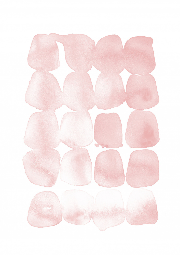 Soft Pink Organic Shapes by Lila & Lola — canvas wall art