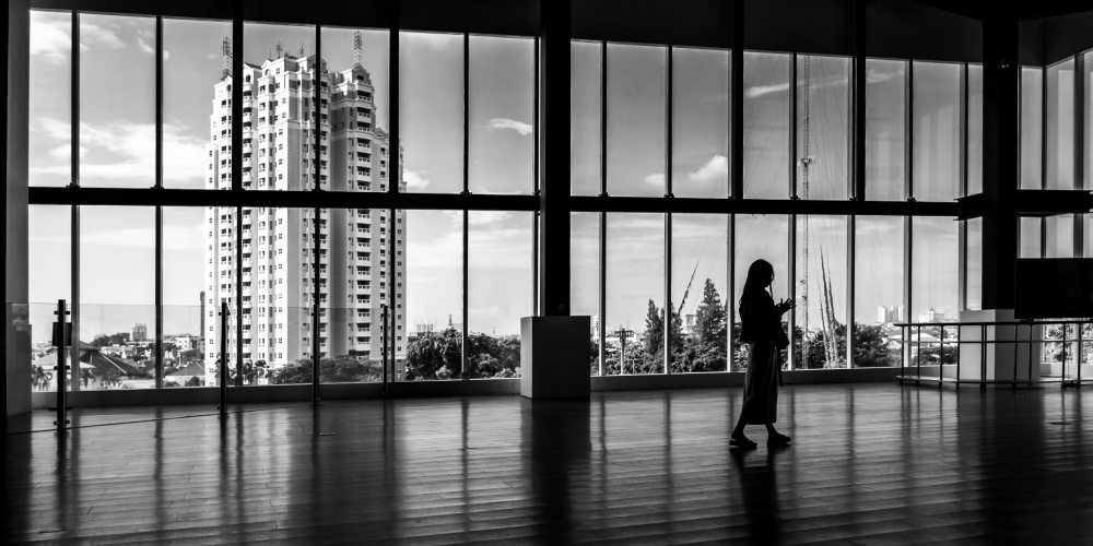 City View Silhouette by R Suguri — canvas wall art