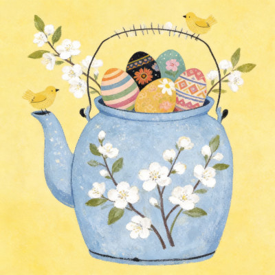 Easter Teapot Blossoms