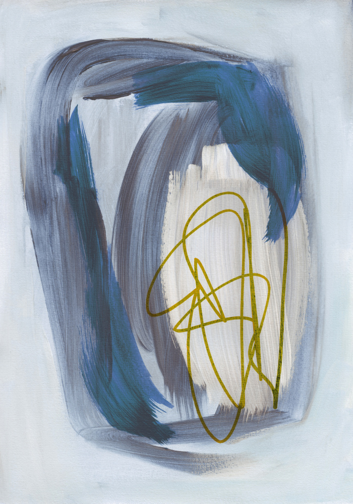 Abstract Brush Strokes 156X by Mareike Böhmer — canvas wall art