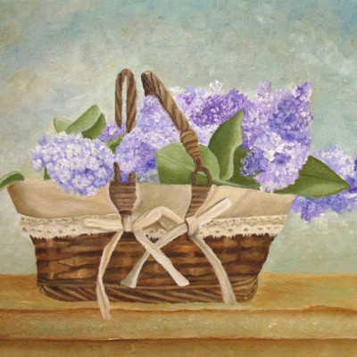 Basket of Lilacs