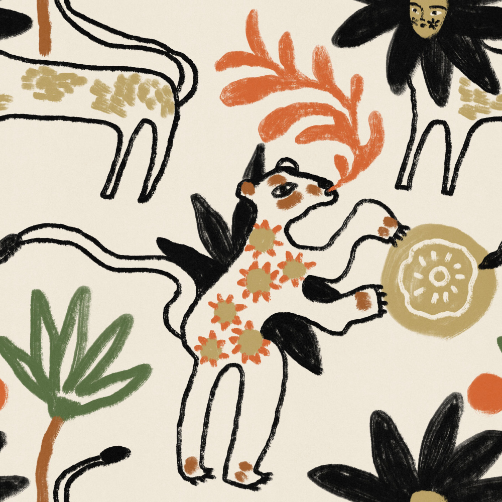 Whimsical Woodland Creatures by Raipa Studio — canvas wall art