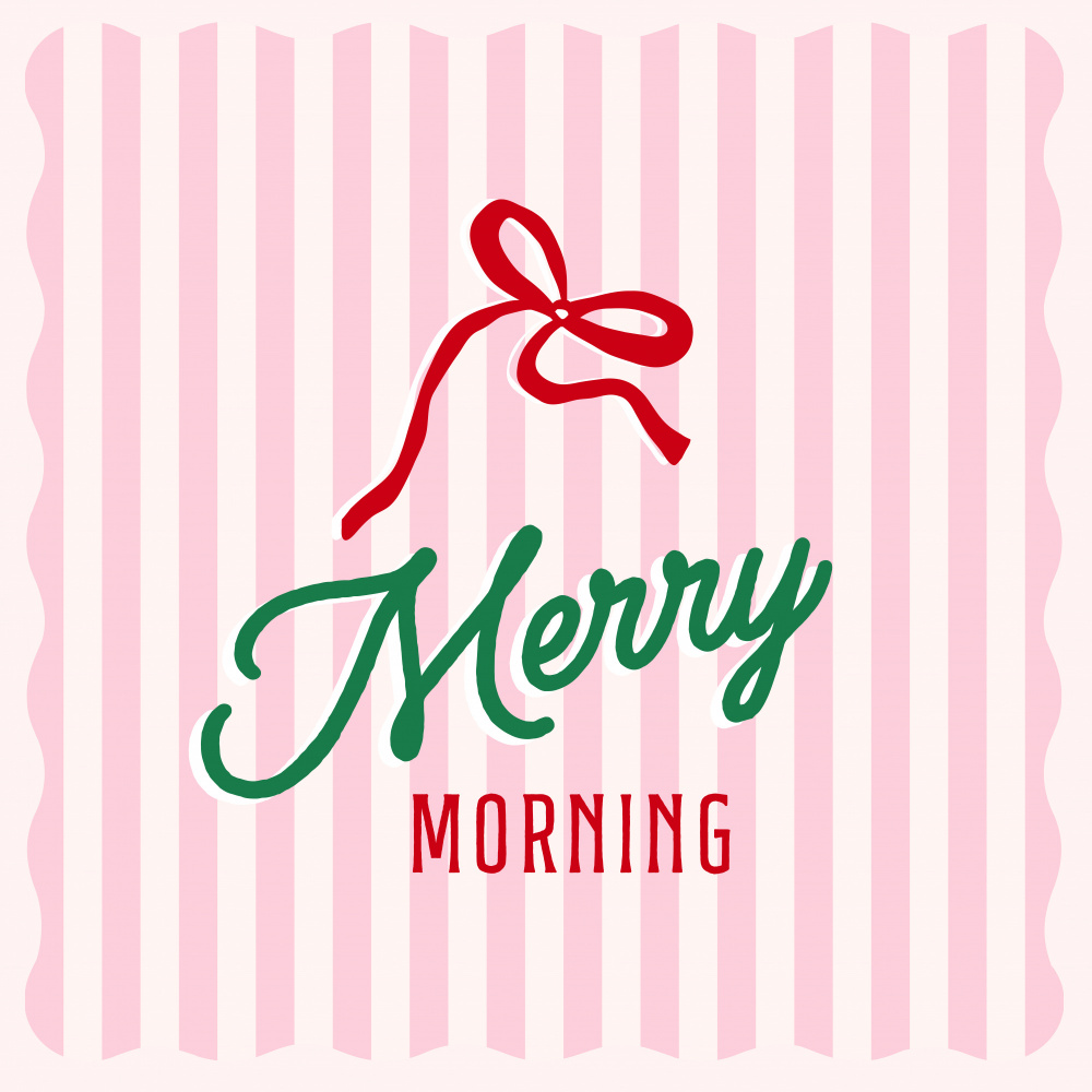 Merry Morning Bow by Dominique Vari — canvas wall art