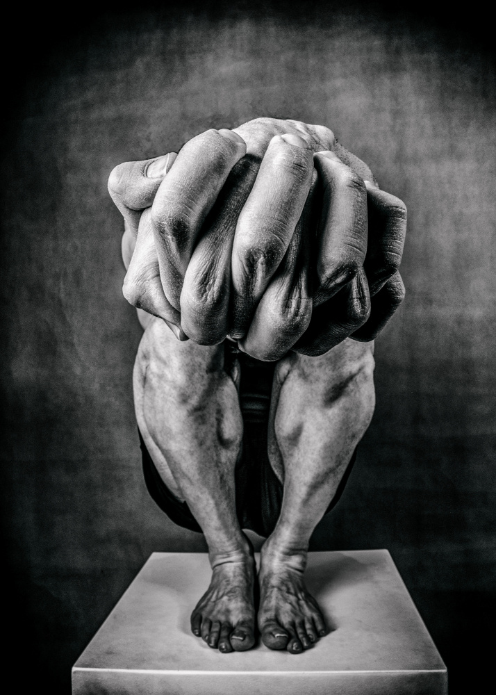 Powerful Contemplation by Afshin Saeidinia — canvas wall art