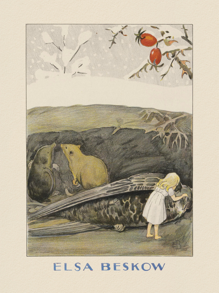 Tummelisa Fågeln by Elsa Beskow &amp; Hc Andersen — canvas wall art