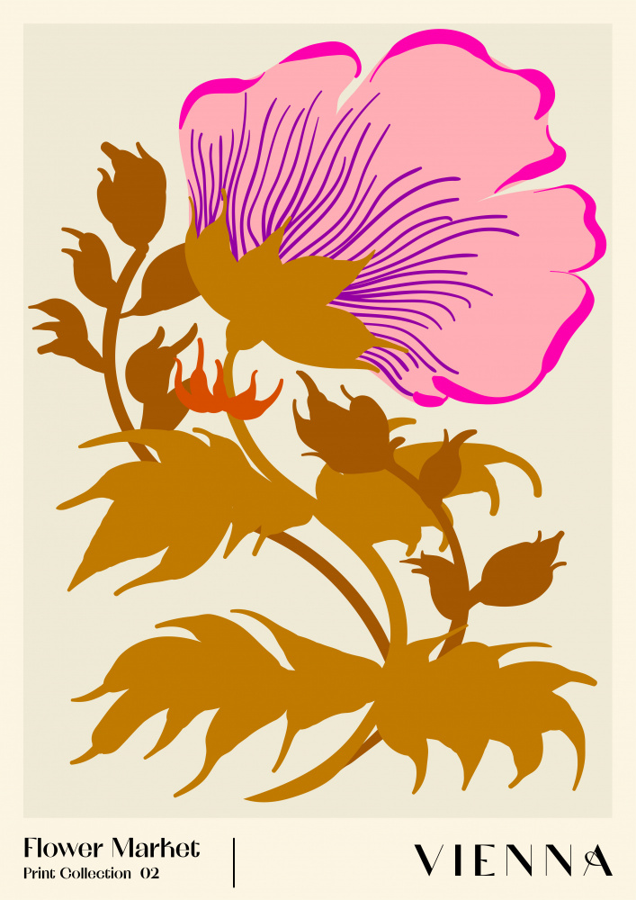 Flower Market. Vienna by NKTN — canvas wall art