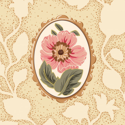 Summer Nostalgia floral portrait vintage white