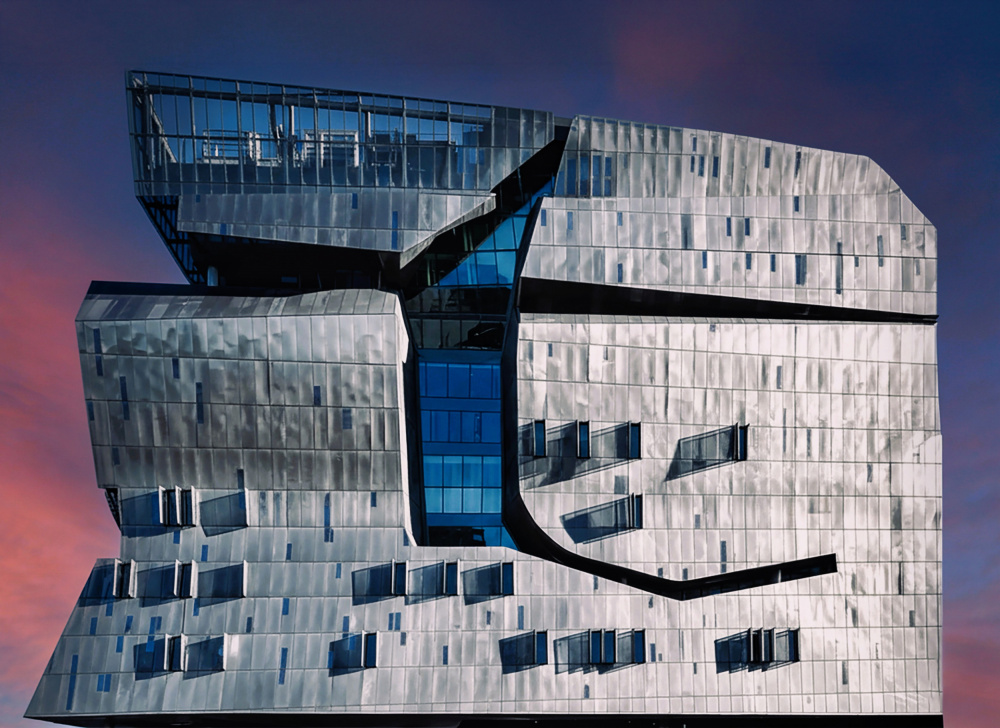 Abstract Metallic Architecture by Arnon Orbach — canvas wall art