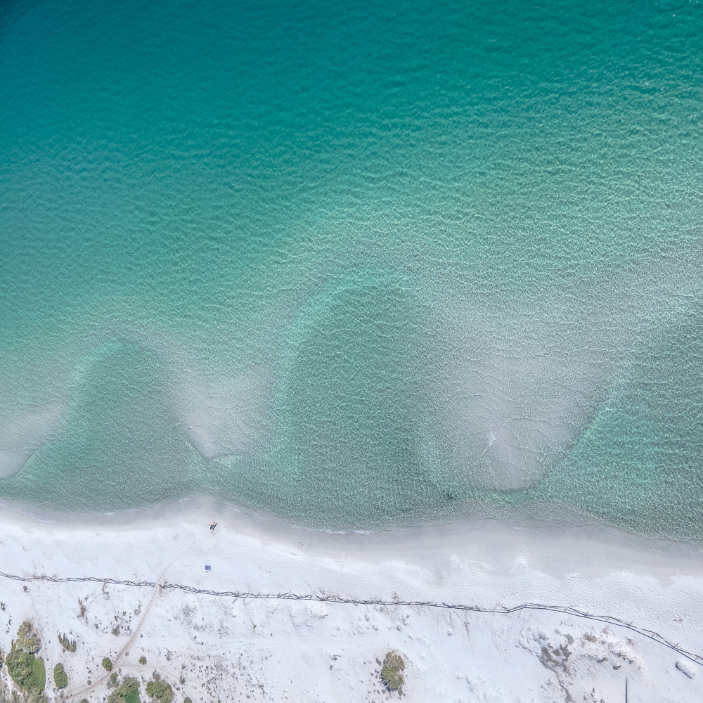 White Sand Turquoise Water by Anna Kirchner — canvas wall art
