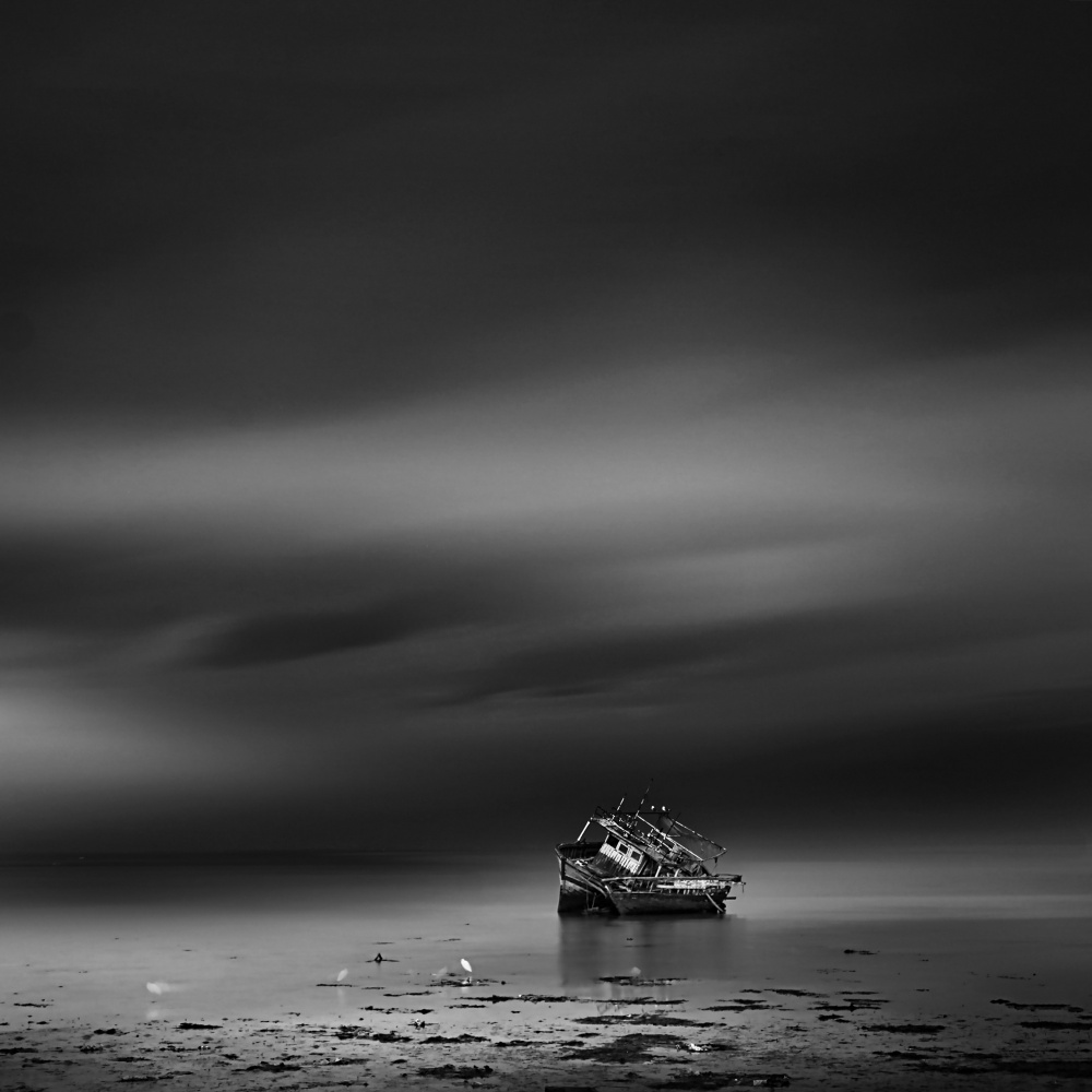 Abandoned Shipwreck Coast by Saskia Dingemans — canvas wall art