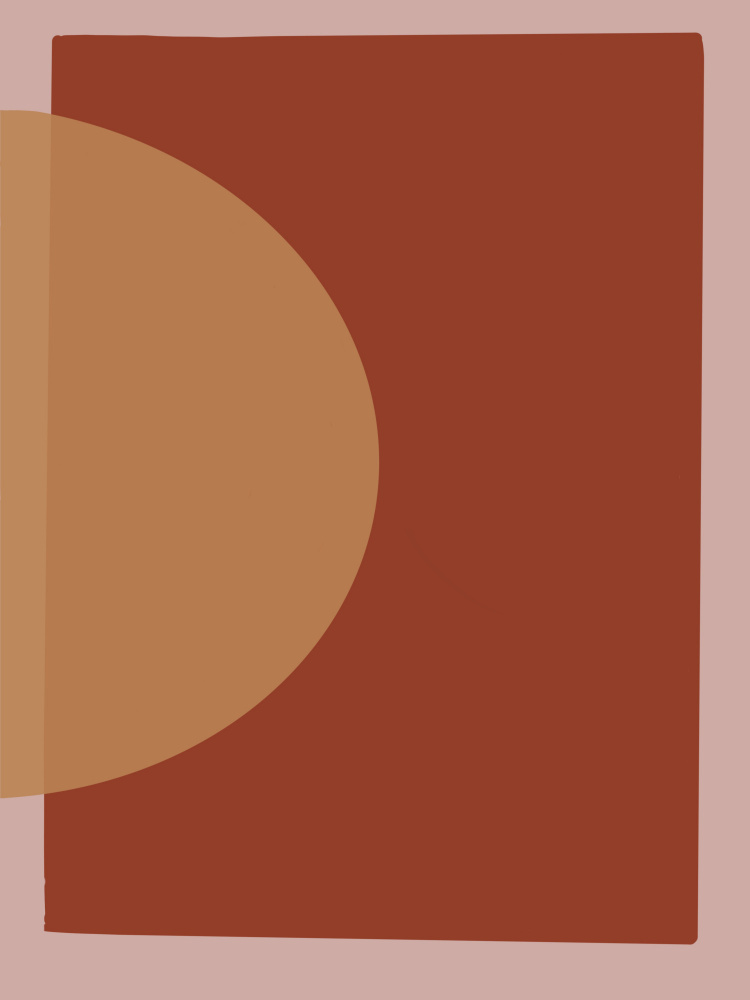 Warm Geometric Abstract by Studio Palette — canvas wall art