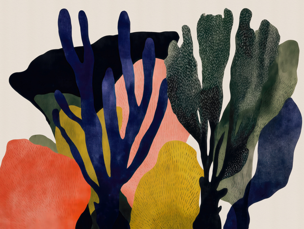 Deep Sea Garden by CATS AND DOTZ — canvas wall art