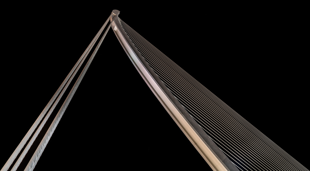 Modern Bridge Lines by Holger Schmidtke — canvas wall art