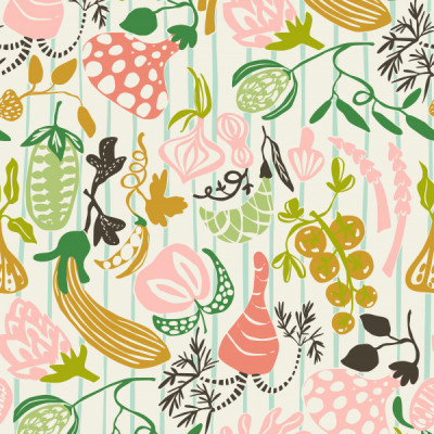 Whimsical Vegetable Pattern