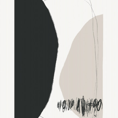 Organic Shapes And Lines In Neutral Tones