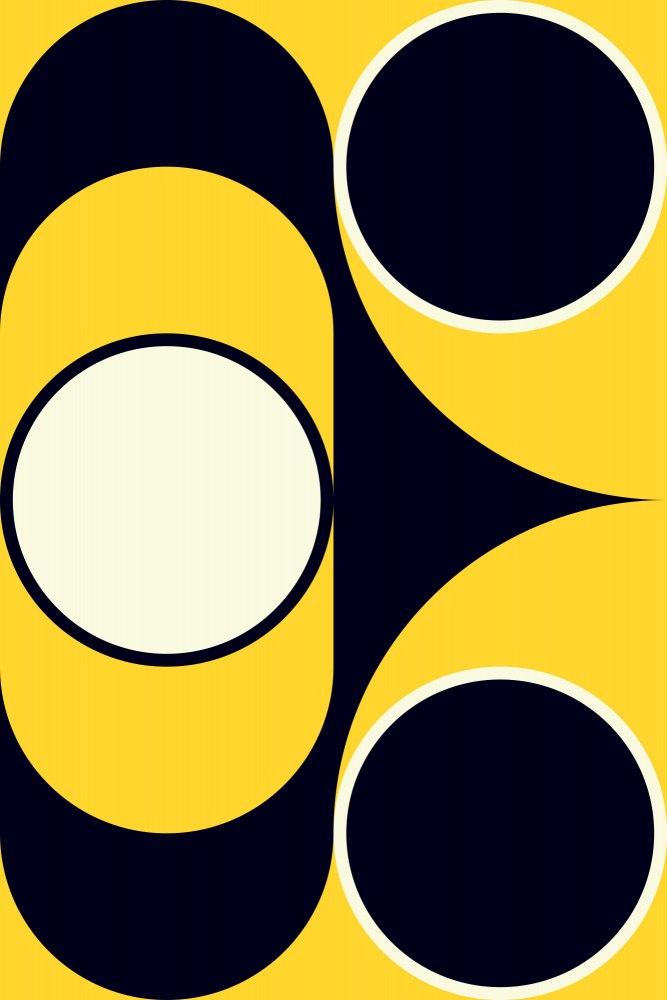 Bold Geometric Curves by Petr Strnad — canvas wall art