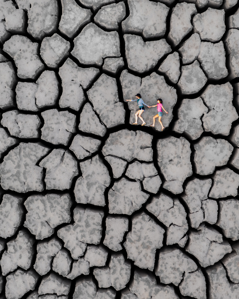 Cracked Earth Together by Gilad Topaz — canvas wall art