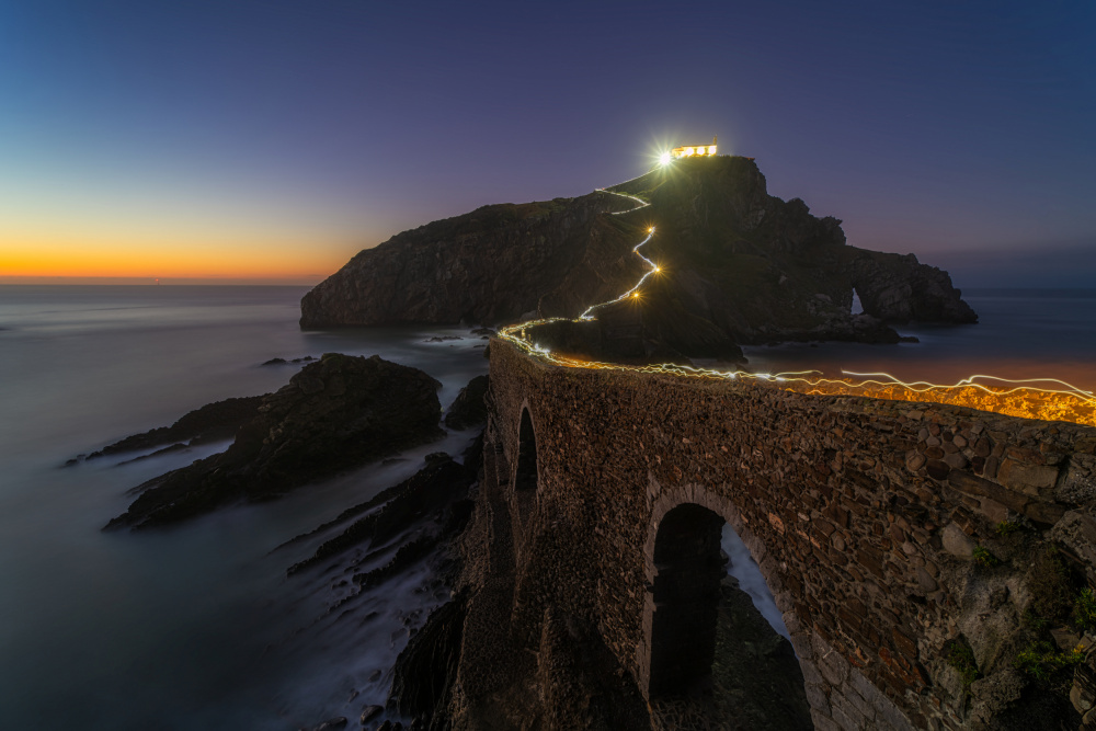 Glowing Island Path by Jesus Concepcion Alvarado — canvas wall art