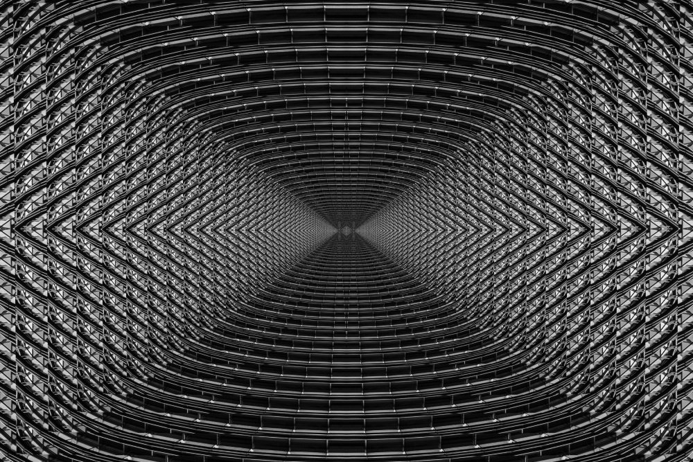 Infinite Geometric Tunnel by Miro Susta — canvas wall art