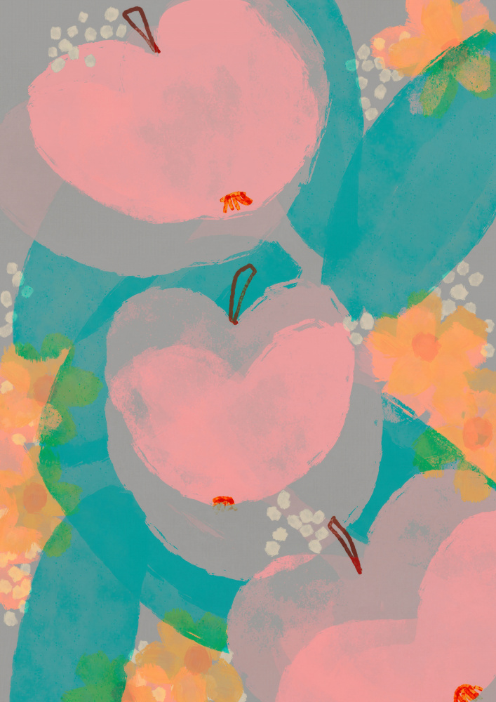 Pinkapples by Treechild — canvas wall art