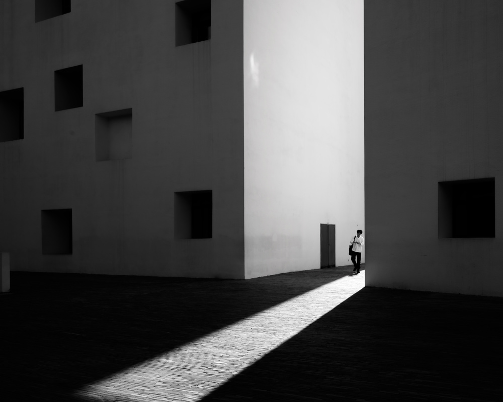 Solitary Light Pathway by Ke Liu — canvas wall art