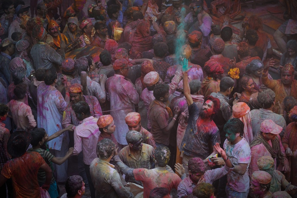 Holi Color Celebration by Vichaya — canvas wall art