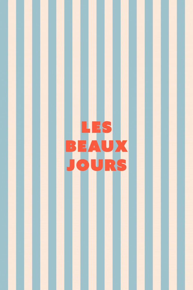 Les Beaux Jours Stripes by Maren Gross — canvas wall art
