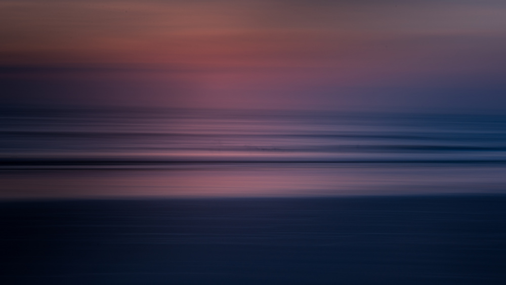 Abstract Ocean Sunset by Ina Bouhuijzen — canvas wall art