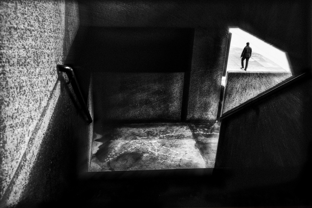 Man Towards Light by Tina Kim — canvas wall art