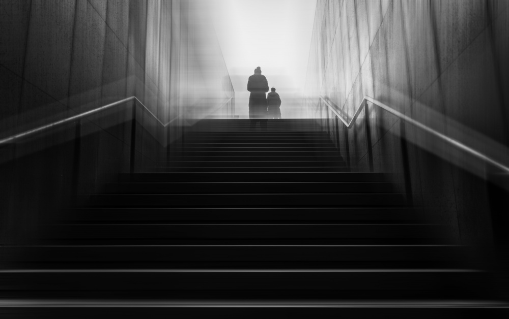 Stairway To Light by Serena Duan — canvas wall art