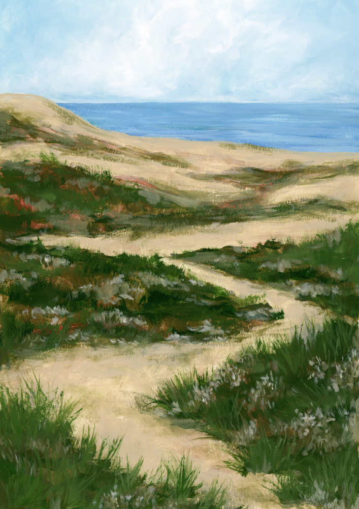 Winding Dune Path by Rosana Laiz Blursbyai — canvas wall art