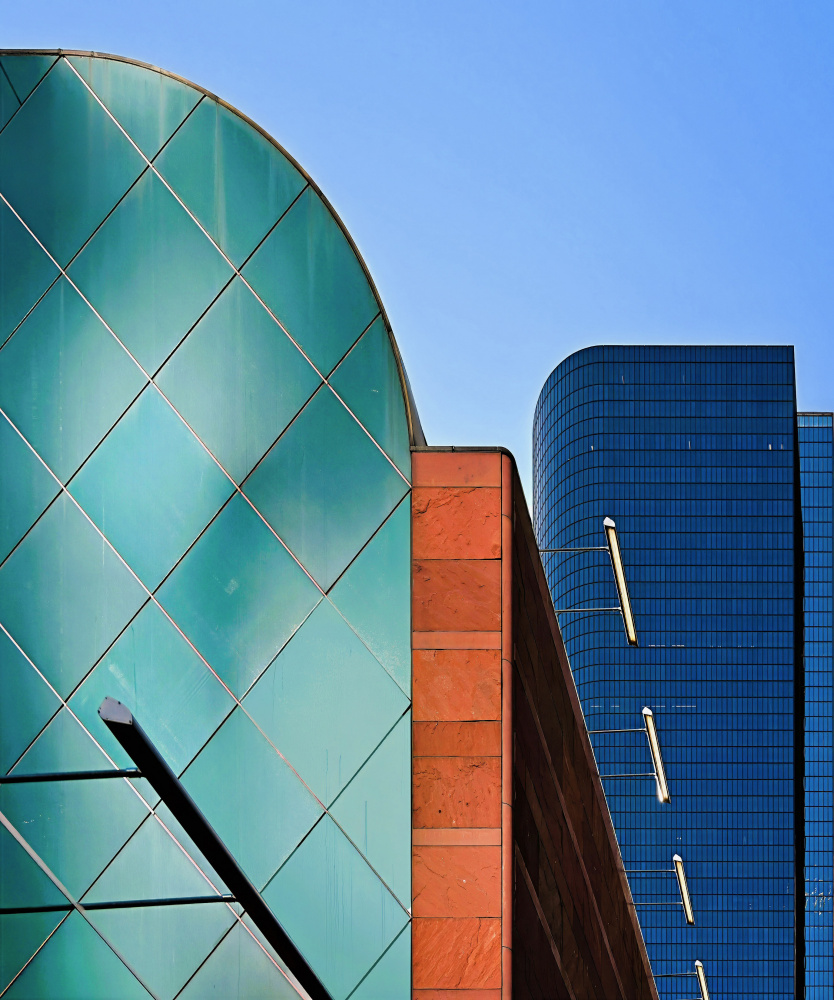 Modern City Curves by Arnon Orbach — canvas wall art