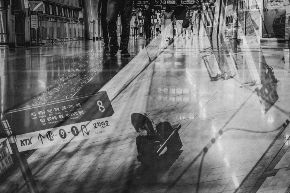 Urban Station Reflections by Kim gyou-pyo — canvas wall art